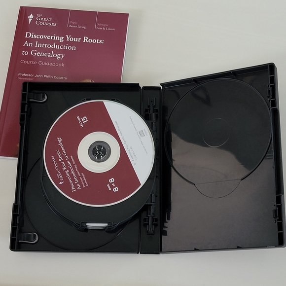 THE GREAT COURSES Discovering Your Roots An Introduction to Genealogy CDs & Book - Picture 3 of 16